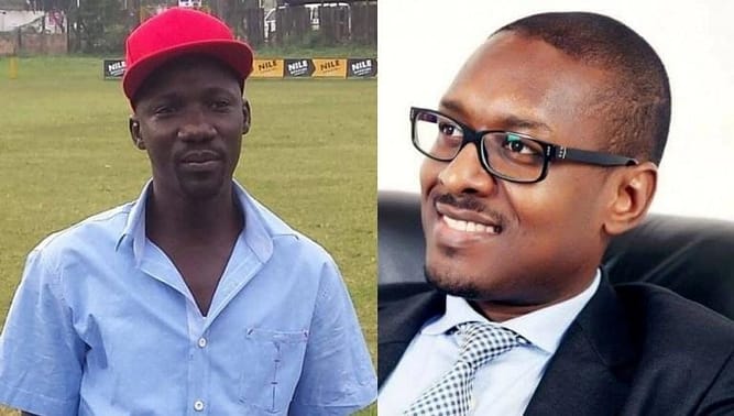 Kanyamunyu (Right) suspect in the murder of Kenneth Akena (Left)